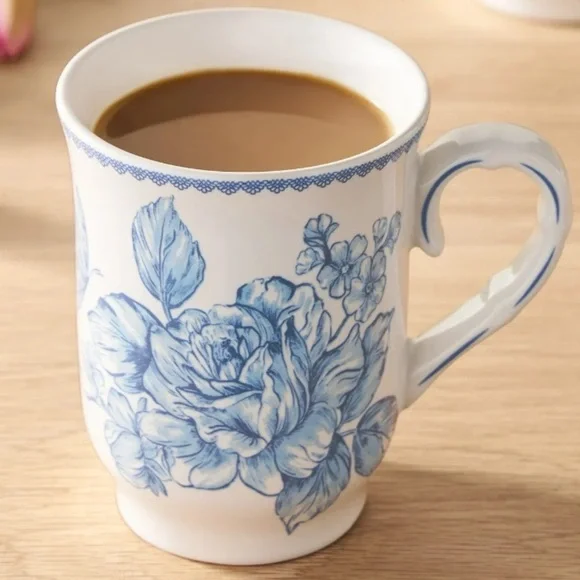 ❤️The Pioneer Woman Agatha Blue Set of 4 Mugs - 12 ounce Mugs - Picture 2 of 5